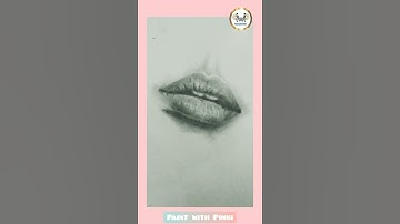 How I draw lips | Realistic lips tutorial #realisticlips #lipstutorial #shorts