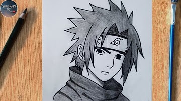 Easy Anime Drawing | How to draw Sasuke Uchiha | Naruto Drawing Tutorial step by step.