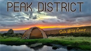 Solo Wild Camp In The Peak District UK - High Winds In The Hilleberg Soulo