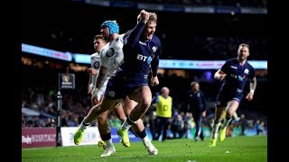 Darcy Graham scores second in the corner as Scotland fight back! | Guinness Six Nations