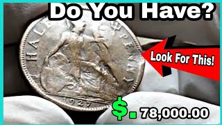 Uk Half Penny 1927 Most Valuable ½ Penny, George Vi Coins Worth Up To 78,000 Coins Worth Money