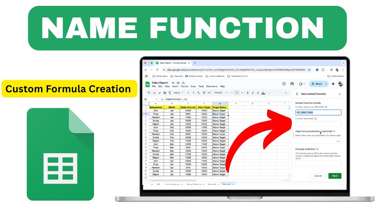 How to Use Named Functions in Google Sheets with Complex Real Life ...