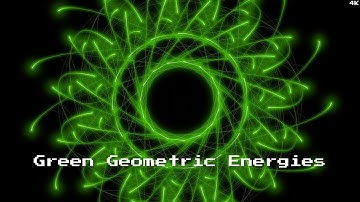 Green Geometric Energy Glow (4k) — 1h of Luminous Organic Rhythmic Patterns for Relaxation and Focus