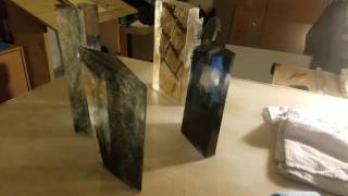 Progress At A Glass Casting Studio.