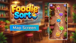 Foodie Sort Game UI UX Design