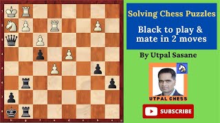 Black to play & mate in 2 moves for Beginners (Puzzle #317)