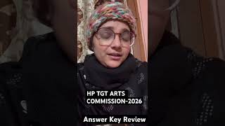 HP ARTS TGT COMMISSION ANSWER KEY REVIEW  #tgtcommission #hprca #himachalpradesh #teaching