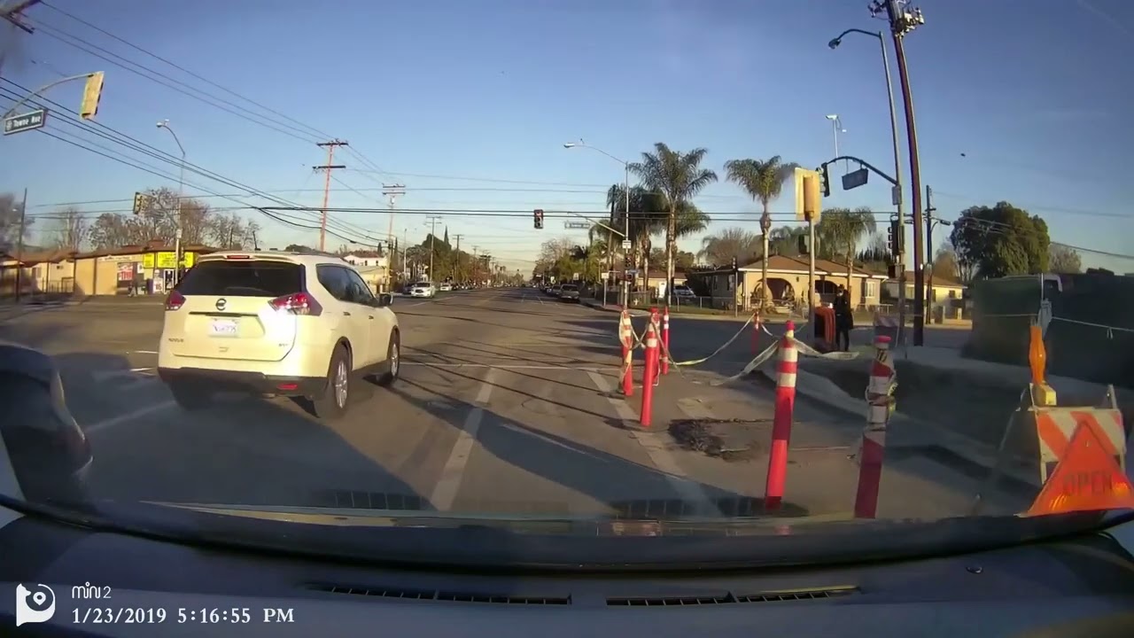 Pomona DMV Drive Test route