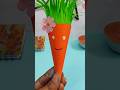 How to Build a Paper Carrot Character #CreativeArt #DIYIdeas