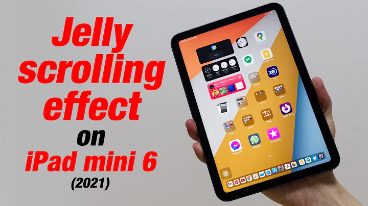 iPad mini 6 jelly or wavy scrolling effect