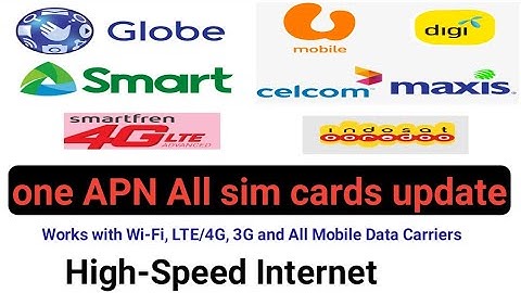 APN settings for any Android mobile, any network 2021