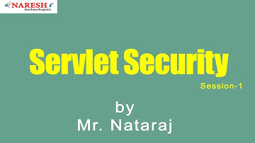 Java Servlet Security | Session-2 | by Mr. Nataraj