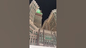*Beautiful Makkah Clock Tower | A Symbol of Faith & Majesty 🗼❤️🕋✨*#viral #travel #shortvideo #vlog
