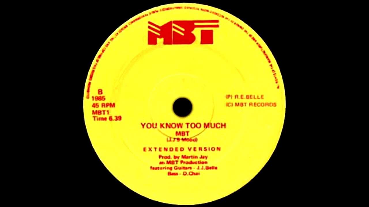 12' MBT – You Know Too Much MBT - You Know Too Much (Dj ''S'' Rework) - YouTube