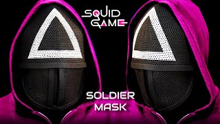 How to Make a Squid Game Soldier Mask - Free Template - Halloween Foam Cosplay Prop