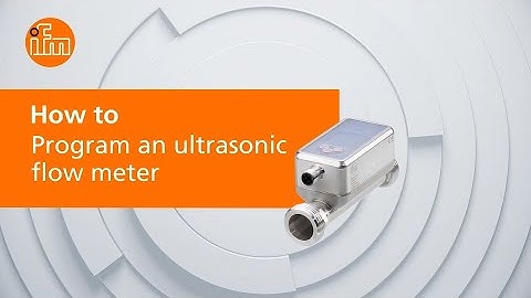 How to program an ultrasonic flow meter