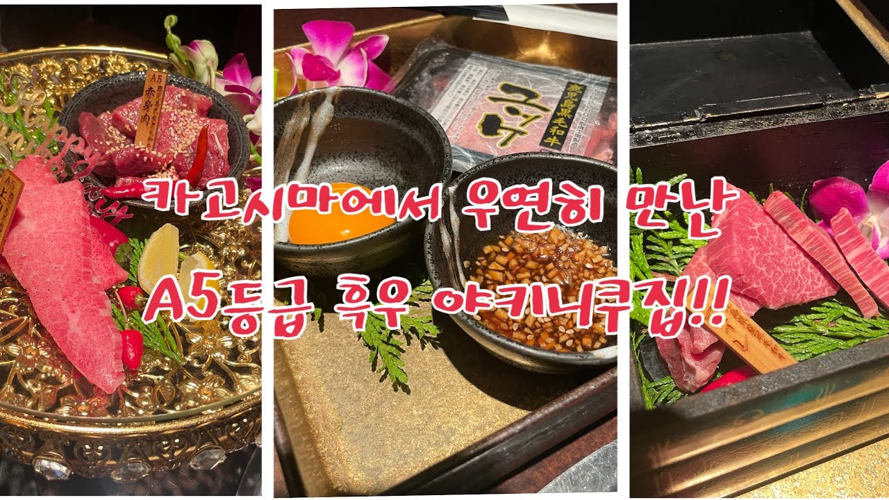 카고시마 흑우 A5등급 야키니쿠!!