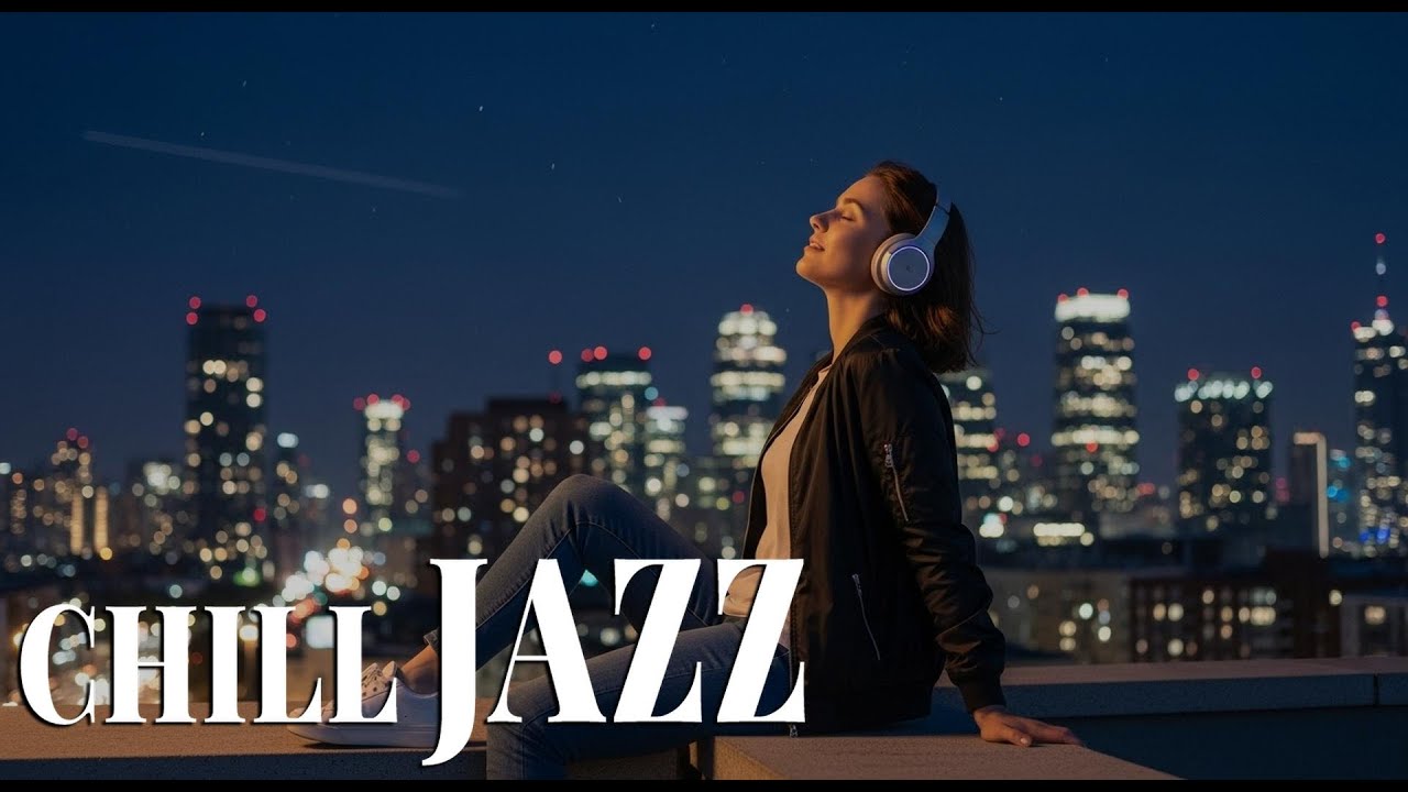 Gentle Snowy Night fall Jazz Music - Relaxing Saxophone Jazz Instrumental Music - Smooth Jazz BGM