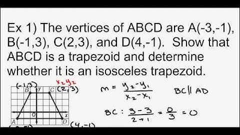 Geometry - Unit 4 Lesson 5 Trapezoids and Kites