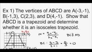Geometry - Unit 4 Lesson 5 Trapezoids and Kites