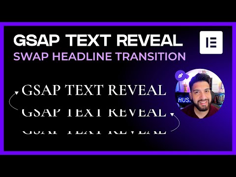 Elementor GSAP Text