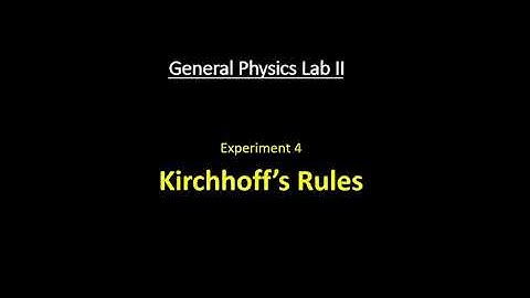 Lab 4: Kirchhoff
