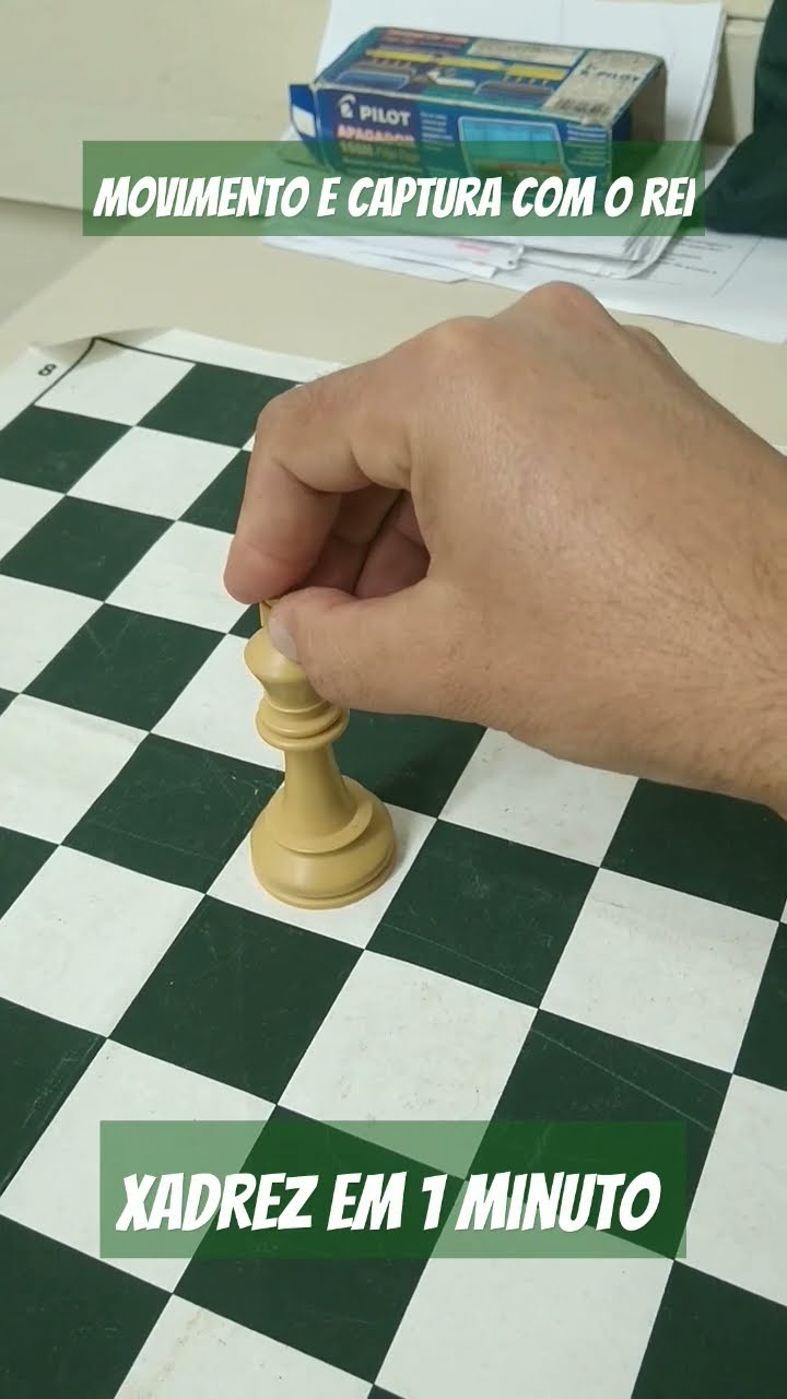 Xadrez Básico 7 - Movimento e captura com o Rei 