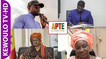 Pastef crée une nouvelle coalition APTE - Sonko confirme Aïda Mbodji - Conseil des ministres,Diomaye