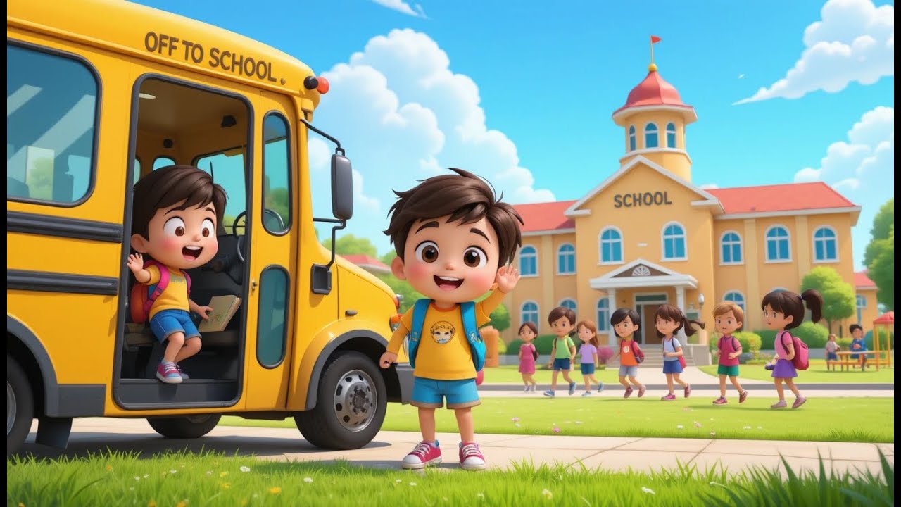 Off to School We Go! 🎒 | Fun & Happy Kids' Morning Song for Learning ...
