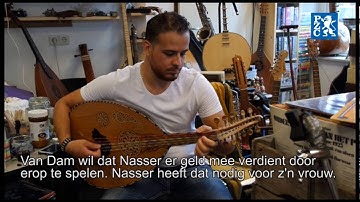 Syriër Basel Nasser treedt op om geld te verdienen voor zijn vrouw