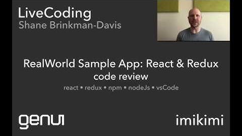 LiveCoding 5 - Realworld React + Redux (code review)