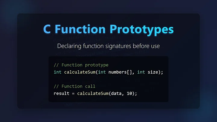 C Function Prototypes: Beginner's Guide to Declaring Functions in C