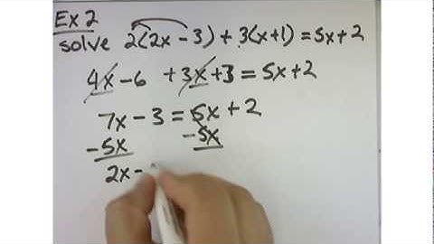 Precalculus P.3 - Linear Equations and Inequalities - Example 2