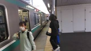E501系泉駅到着～発車