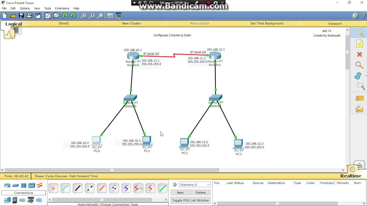 Cara Konfigurasi 2 Router dengan ip Static - YouTube
