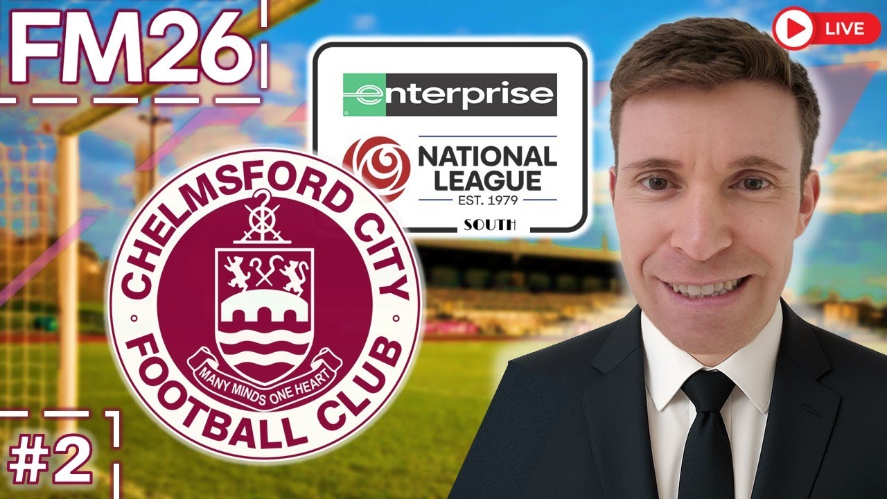 8 Goal Thriller on FM26!!! Start of Season 1 with Chelmsford City