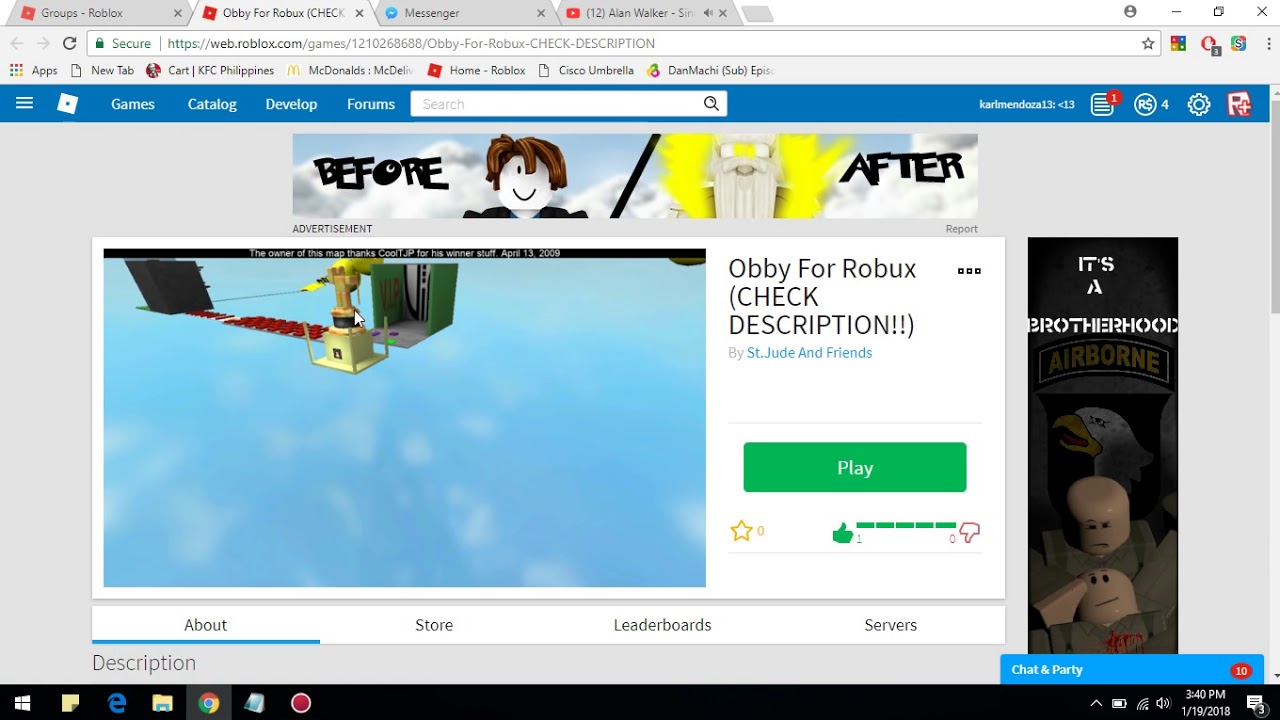 Get Free Robux Join My Group Thanks For 1 000 Views Youtube