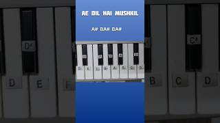 Ae Dil Hai Mushkil | Easy Piano Tutorial #piano #shorts