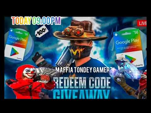 Today 09:00 PM Live Custom Giveaway for Only Subscribers Our Own Channel Maffia Tondey Gamerz Live