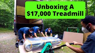 Treadmill Unboxing and Assembly: $17,000 Technogym Skillrun Unity 7000