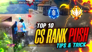 TOP 10 CS RANK PUSH TIPS AND TRICKS |  WIN EVERY CS RANK | GRANDMASTER IN CS RANK Player 07