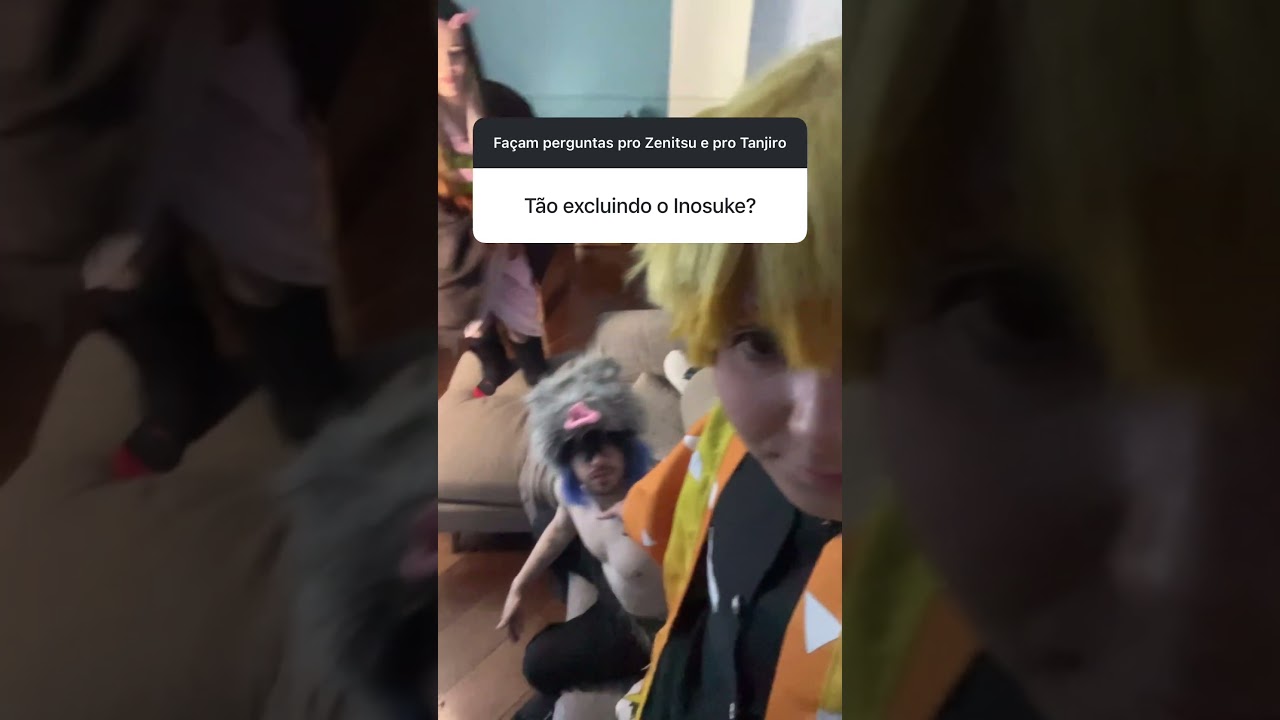 ZENITSU E PORKS RESPONDEM!! #cosplay #kimetsunoyaiba #demonslayer @Cavalheiro_02