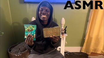 [ASMR] Organizing My Yu-Gi-Oh! Collection Part 2 & Eating Gummy Apple Rings #asmr #whispering