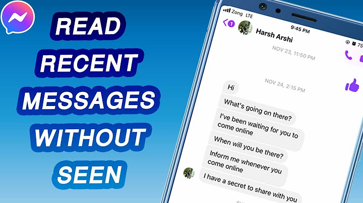 How to see when a message was seen on Messenger