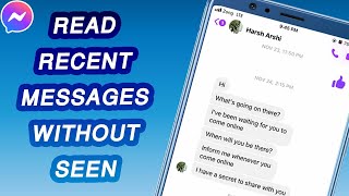 How To SECRETLY Read Recent Messages on Messenger without Seen in iPhone screenshot 5