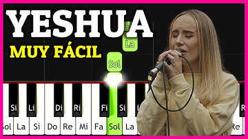 YESHUA Quiero Conocer a Jesús PIANO TUTORIAL FÁCIL / Melodía de ALABANZA + NOTAS