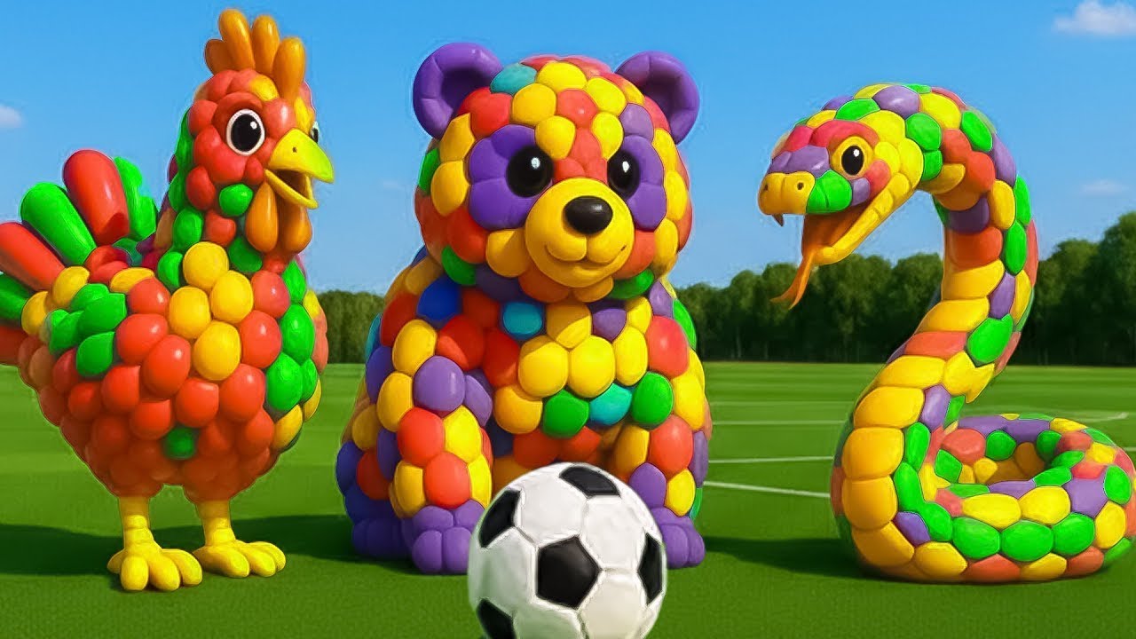 The mascot vibrato assistant snake placed on the football field is popular co-produced, creative