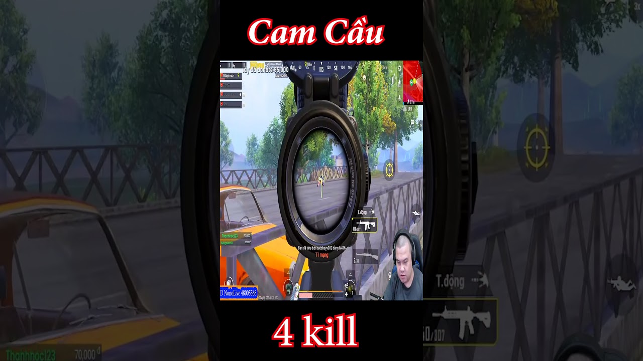 Pubg Mobile Cam Cầu Nhẹ Làm 4 Kill #short