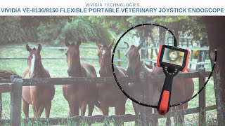 Vividia VE-8130 VE-8150 Portable Handheld Flexible Joystick Video Veterinary Endoscope 5 Monitor