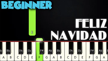 Feliz Navidad | BEGINNER PIANO TUTORIAL + SHEET MUSIC by Betacustic